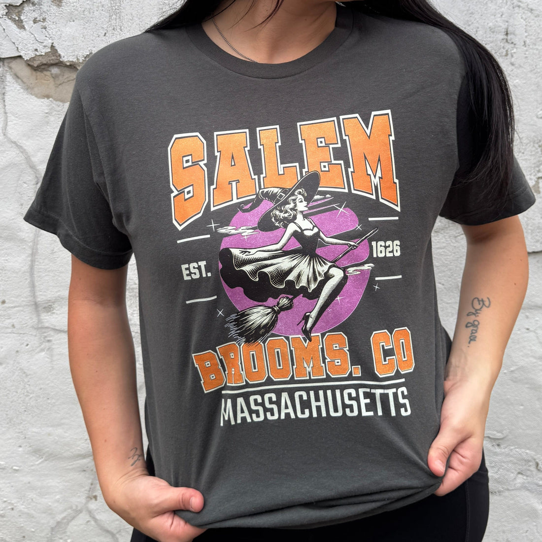 Women - Apparel - Shirts - T-Shirts Salem Brooms Soft Graphic Tee