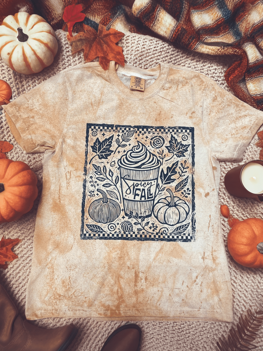 Women - Apparel - Shirts - T-Shirts Spicy Fall Latte Graphic Tee