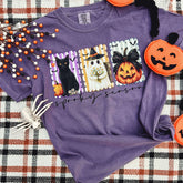 Women - Apparel - Shirts - T-Shirts Spooky Season Stripes Soft Graphic Tee