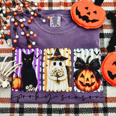 Women - Apparel - Shirts - T-Shirts Spooky Season Stripes Soft Graphic Tee