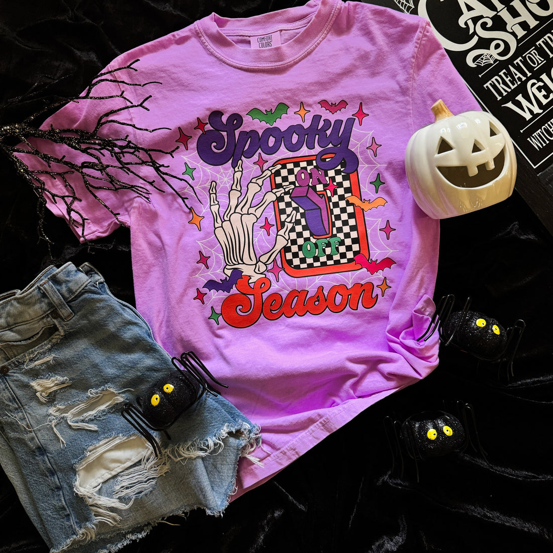 Women - Apparel - Shirts - T-Shirts Spooky Season Switch Soft Graphic Tee