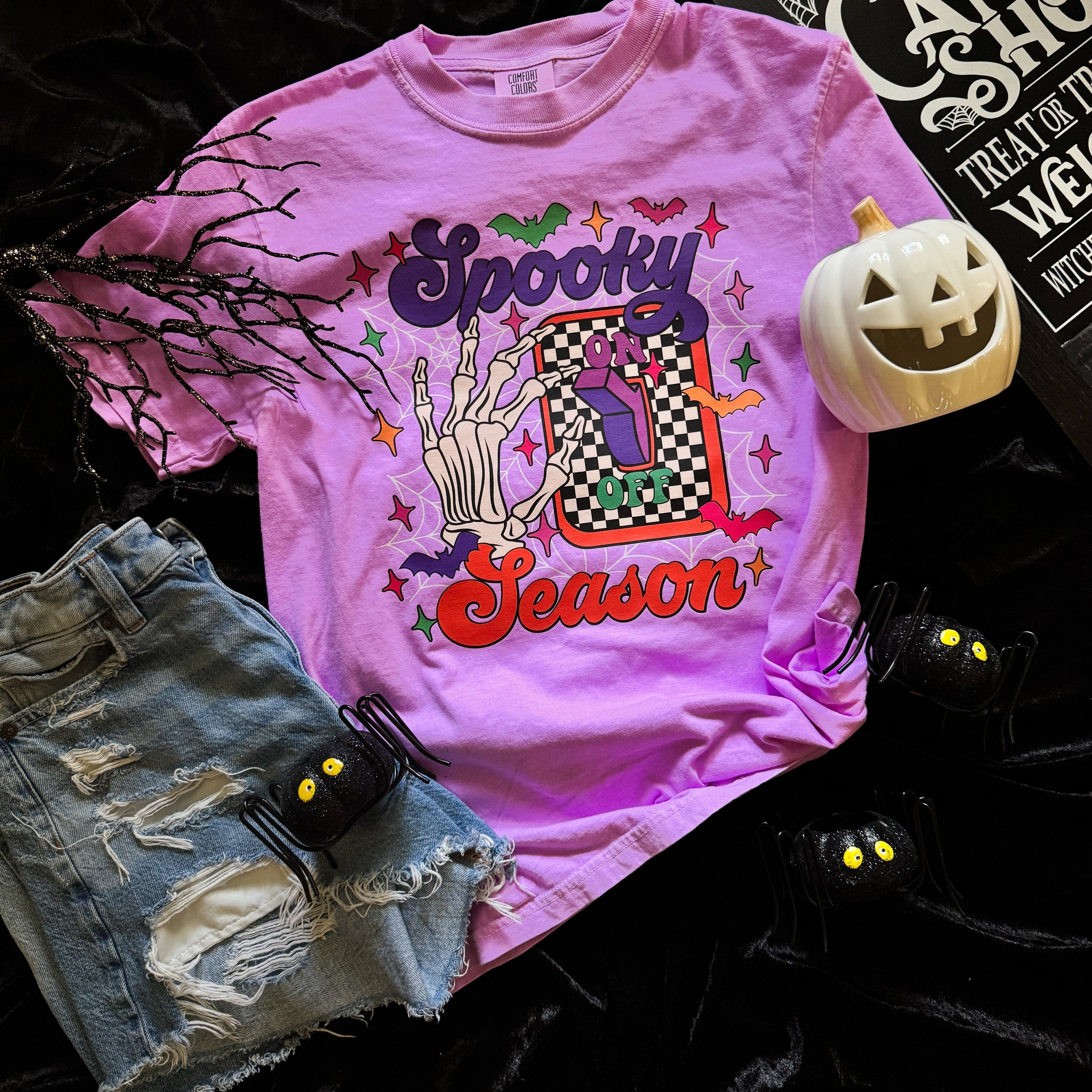 Women - Apparel - Shirts - T-Shirts Spooky Season Switch Soft Graphic Tee