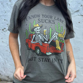 Women - Apparel - Shirts - T-Shirts Stay In Your Lane Graphic Tee