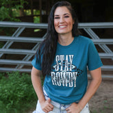 Women - Apparel - Shirts - T-Shirts Stay Rowdy Aztec Soft Graphic Tee