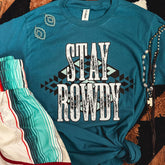 Women - Apparel - Shirts - T-Shirts Stay Rowdy Aztec Soft Graphic Tee