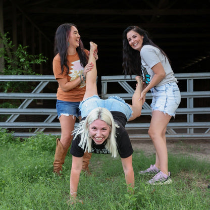 Women - Apparel - Shirts - T-Shirts Sunset Aztec Desert Scene Soft Graphic Tee