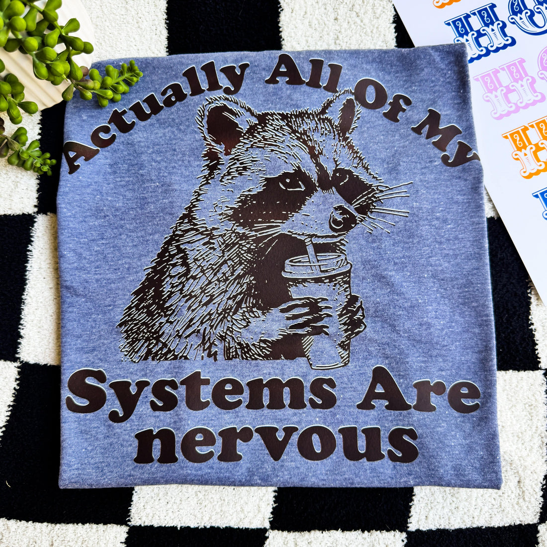 Women - Apparel - Shirts - T-Shirts Systems Are Nervous Graphic Tee
