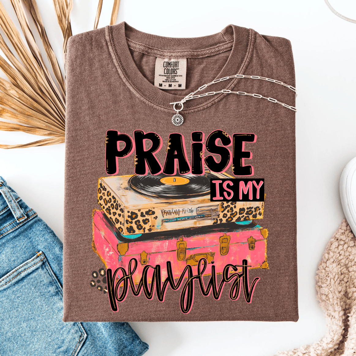 Women - Apparel - Shirts - T-Shirts Praise Is My Playlist Graphic Tee