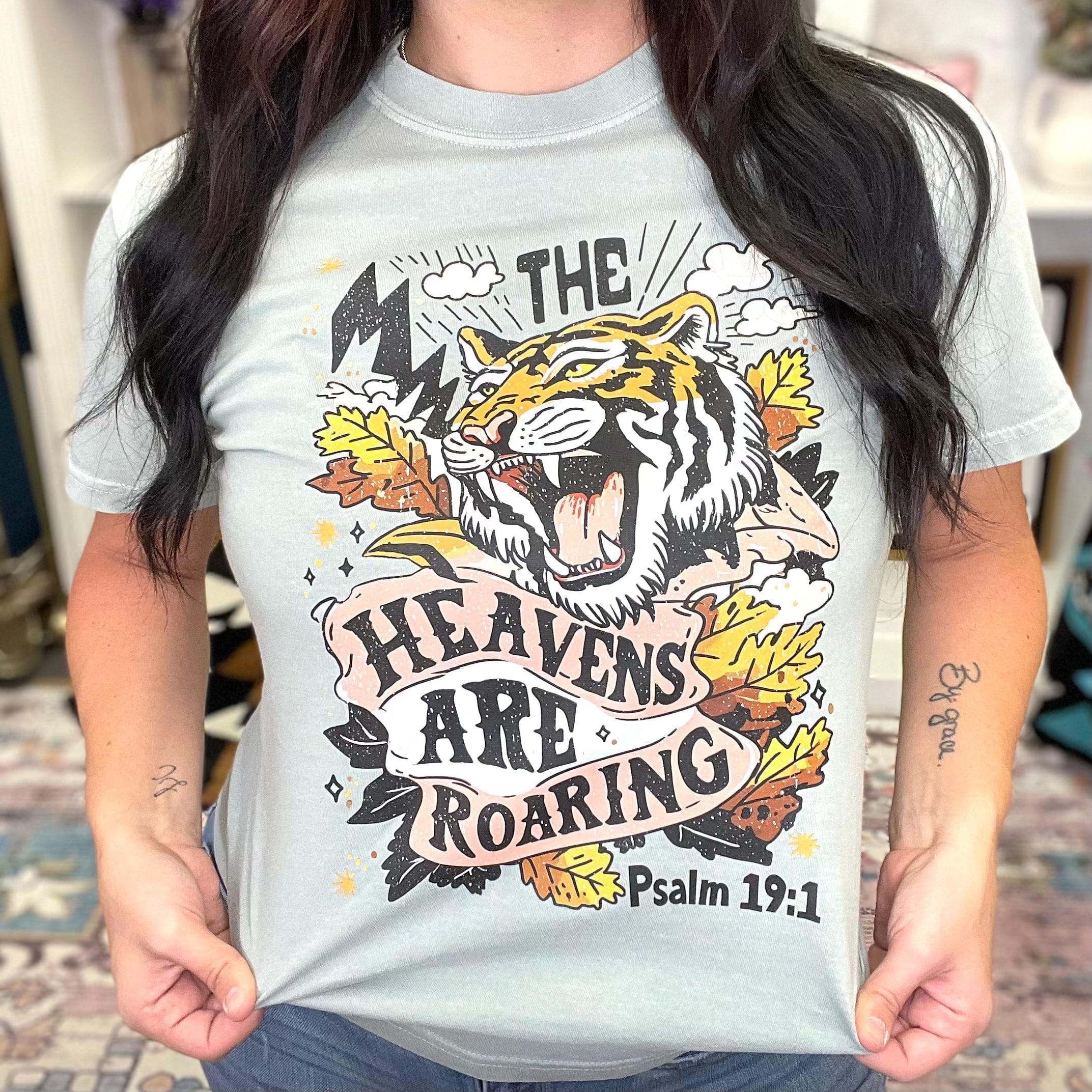 Women - Apparel - Shirts - T-Shirts The Heavens Are Roaring Graphic Tee