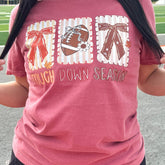 Women - Apparel - Shirts - T-Shirts Touch Down Season Bows Graphic Tee