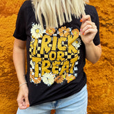 Women - Apparel - Shirts - T-Shirts Trick Or Treat Checker Soft Graphic Tee