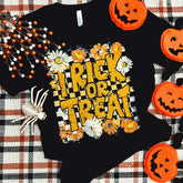 Women - Apparel - Shirts - T-Shirts Trick Or Treat Checker Soft Graphic Tee