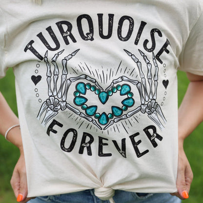 Women - Apparel - Shirts - T-Shirts Turquoise Forever Graphic Tee