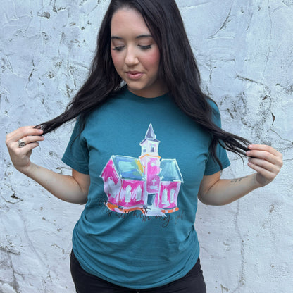 Women - Apparel - Shirts - T-Shirts Watercolor It Is Well Graphic Tee