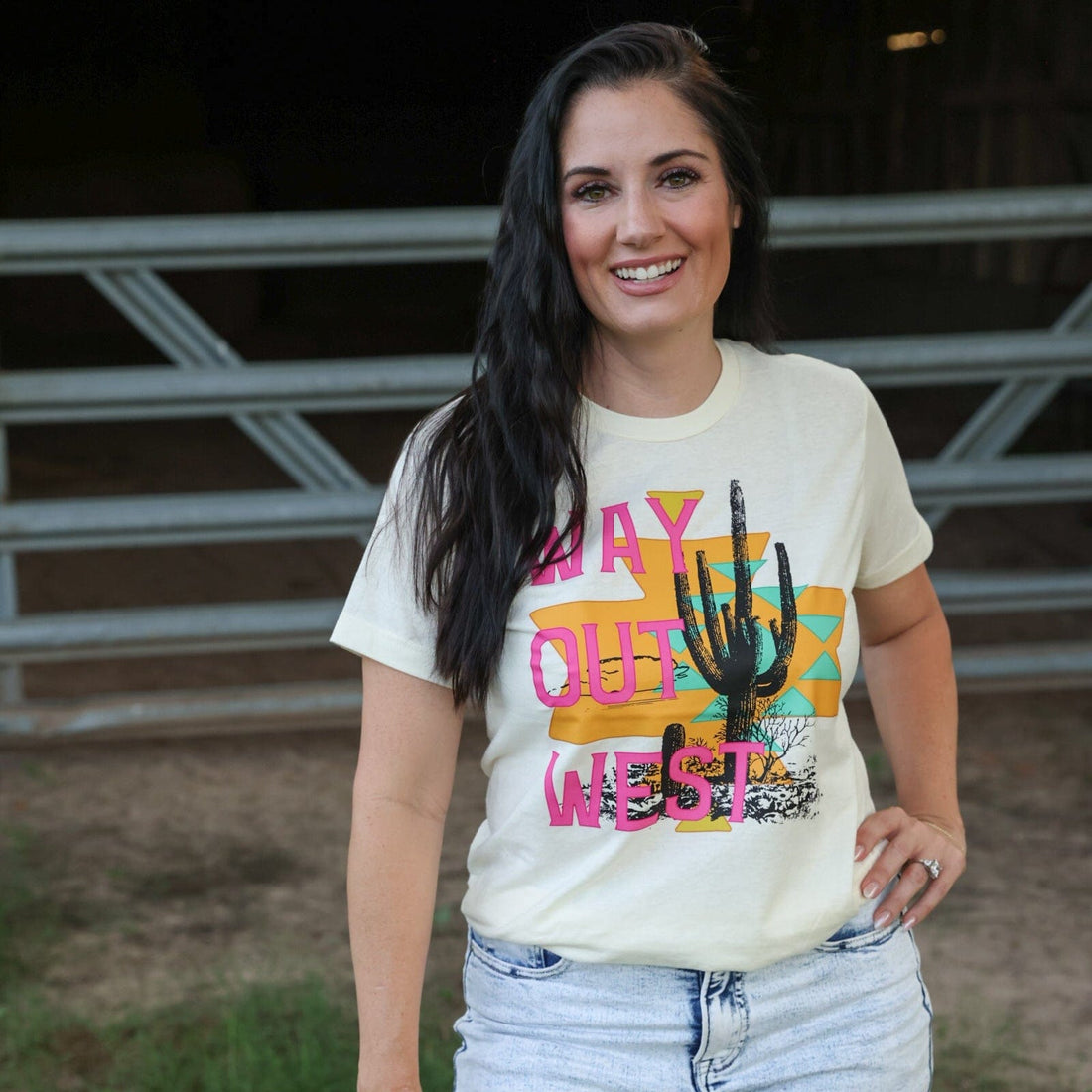 Women - Apparel - Shirts - T-Shirts Way Out West Desert Soft Graphic Tee