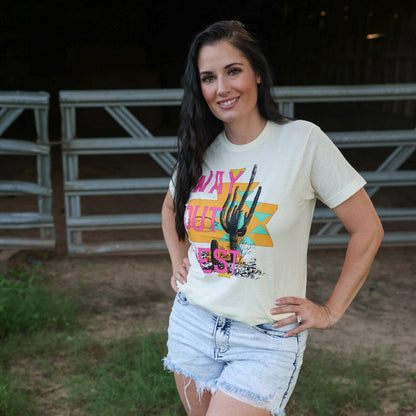 Women - Apparel - Shirts - T-Shirts Way Out West Desert Soft Graphic Tee