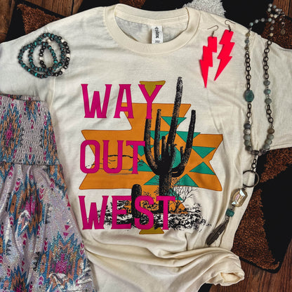 Women - Apparel - Shirts - T-Shirts Way Out West Desert Soft Graphic Tee