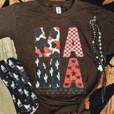 Women - Apparel - Shirts - T-Shirts Western Mama Block Letter Tee Soft Graphic Tee