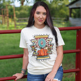 Women - Apparel - Shirts - T-Shirts Western Pumpkin Aztec Soft Graphic Tee Soft Graphic Tee
