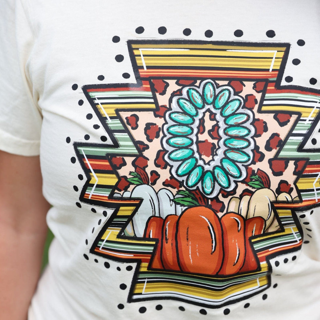 Women - Apparel - Shirts - T-Shirts Western Pumpkin Aztec Soft Graphic Tee Soft Graphic Tee