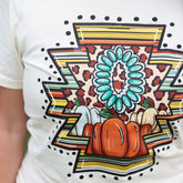 Women - Apparel - Shirts - T-Shirts Western Pumpkin Aztec Soft Graphic Tee Soft Graphic Tee