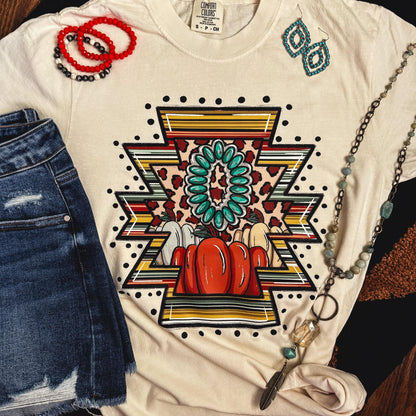 Women - Apparel - Shirts - T-Shirts Western Pumpkin Aztec Soft Graphic Tee Soft Graphic Tee
