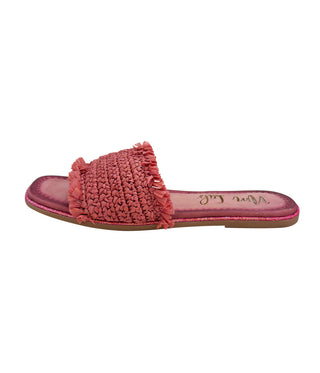 Juana Woven Sandals in Pink