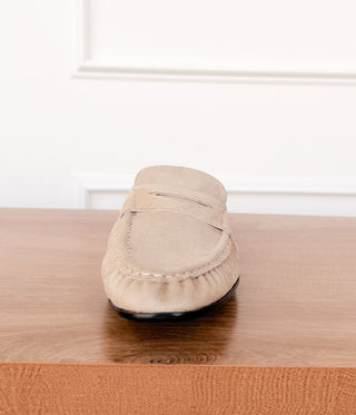 Margot Slide Loafer in Cream