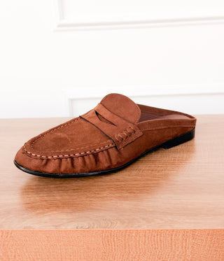Margot Slide Loafer in Chocolate