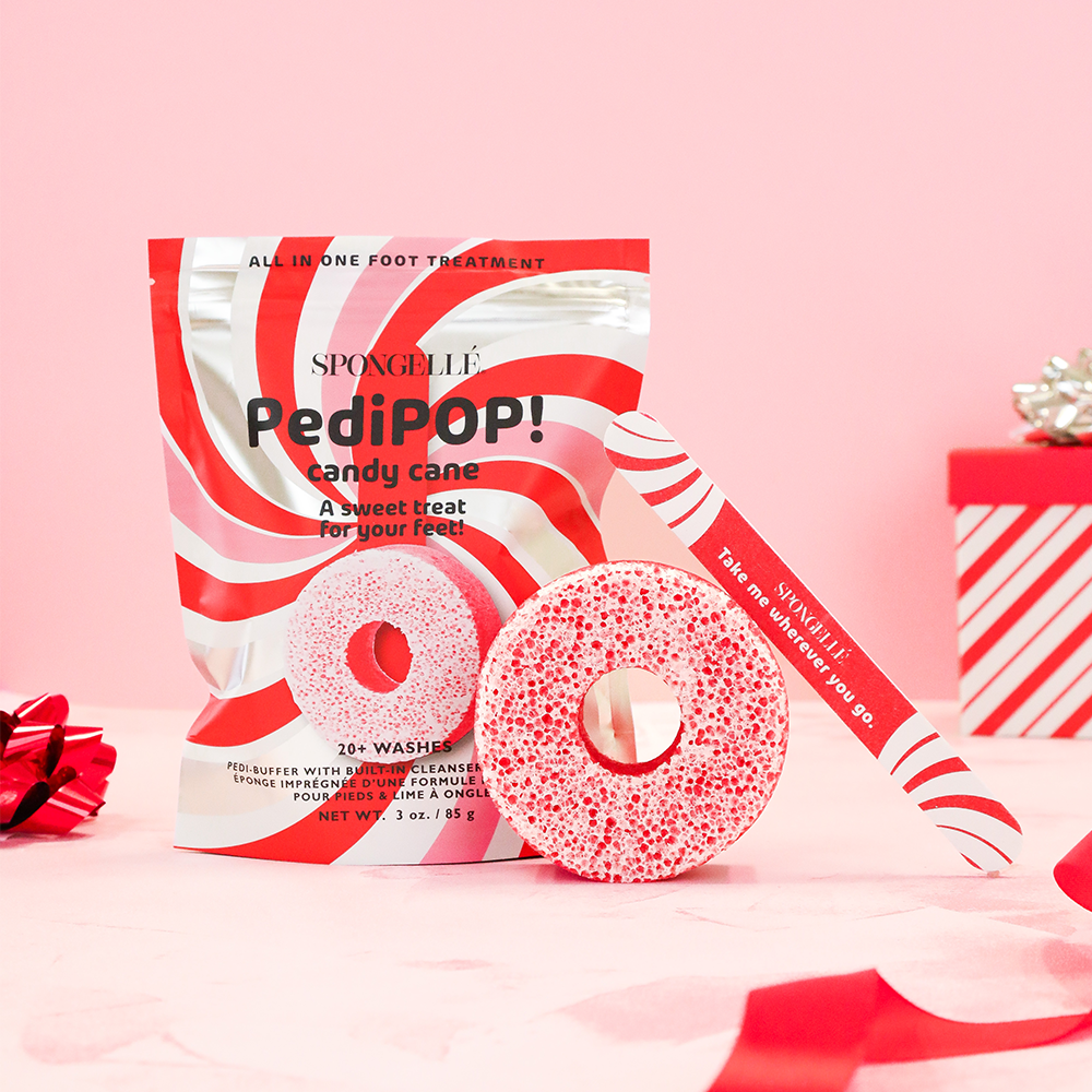 Candy Cane | Holiday PediPOP! Pedi Buffer &amp; Nail File