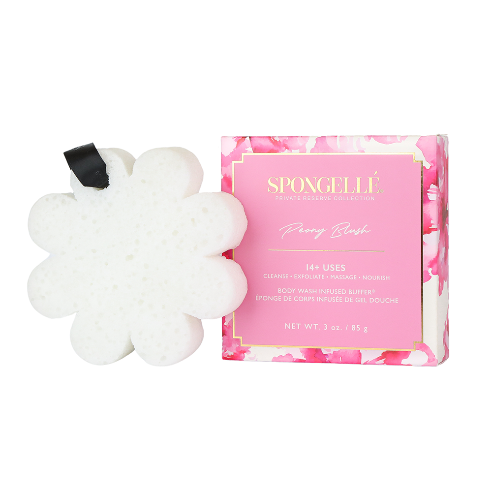 Body Wash Infused Buffer Peony Blush | Boxed Flower