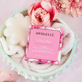 Body Wash Infused Buffer Peony Blush | Boxed Flower
