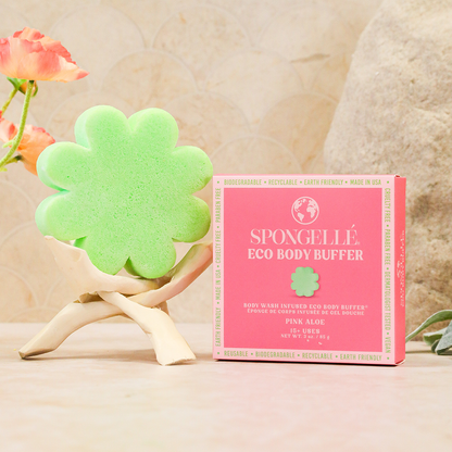 Body Wash Infused Buffer Pink Aloe | Eco Body Buffer