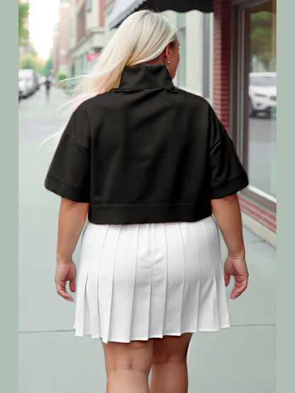 PRE - ORDER Lightweight Half Zip &amp; Midi Short Sleeve Top - 5/27 - Girl Code Couture
