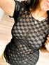 PRE - ORDER Sheer Daisy & Lace Short Sleeve Top - 4/24 - Girl Code Couture
