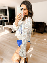 PRE - ORDER Wide Sleeve Crochet Crop Top Coverup - 6/6 - Girl Code Couture