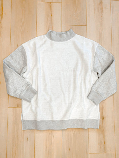 PREORDER Oversized Inside Out and Reversible Mockneck Sweatshirt - Girl Code Couture