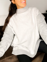 PREORDER Oversized Inside Out and Reversible Mockneck Sweatshirt - Girl Code Couture