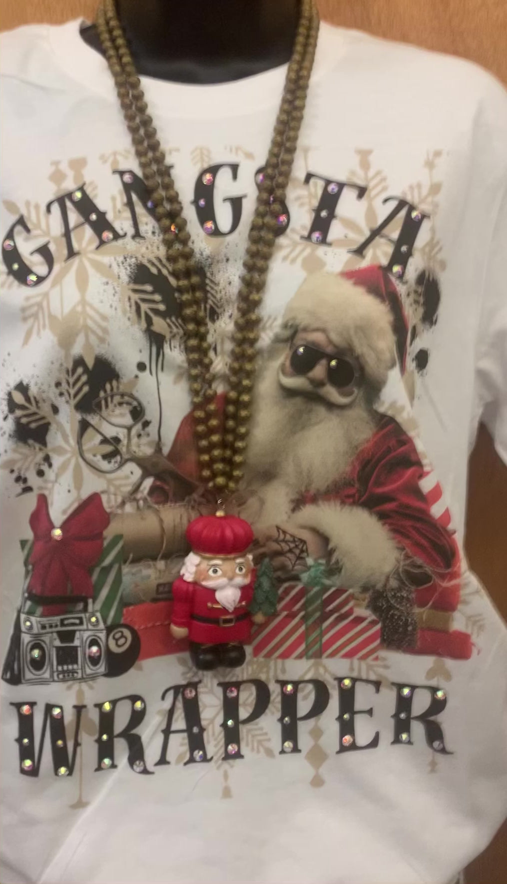 Checkered Brown Denim Pants