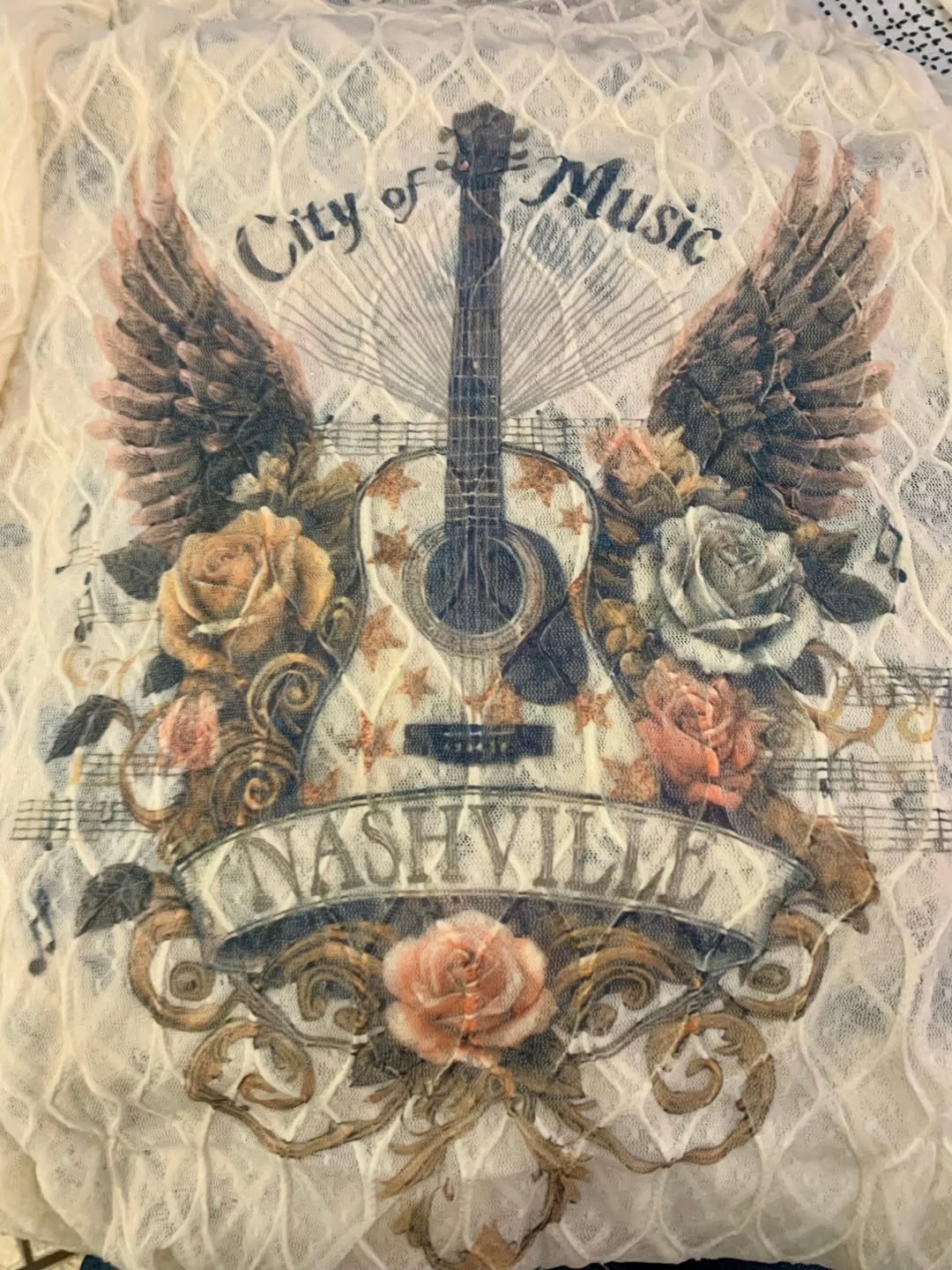 City of Music Nashville Lace Top