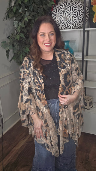 Leopard Lace Love Affair Cardigan
