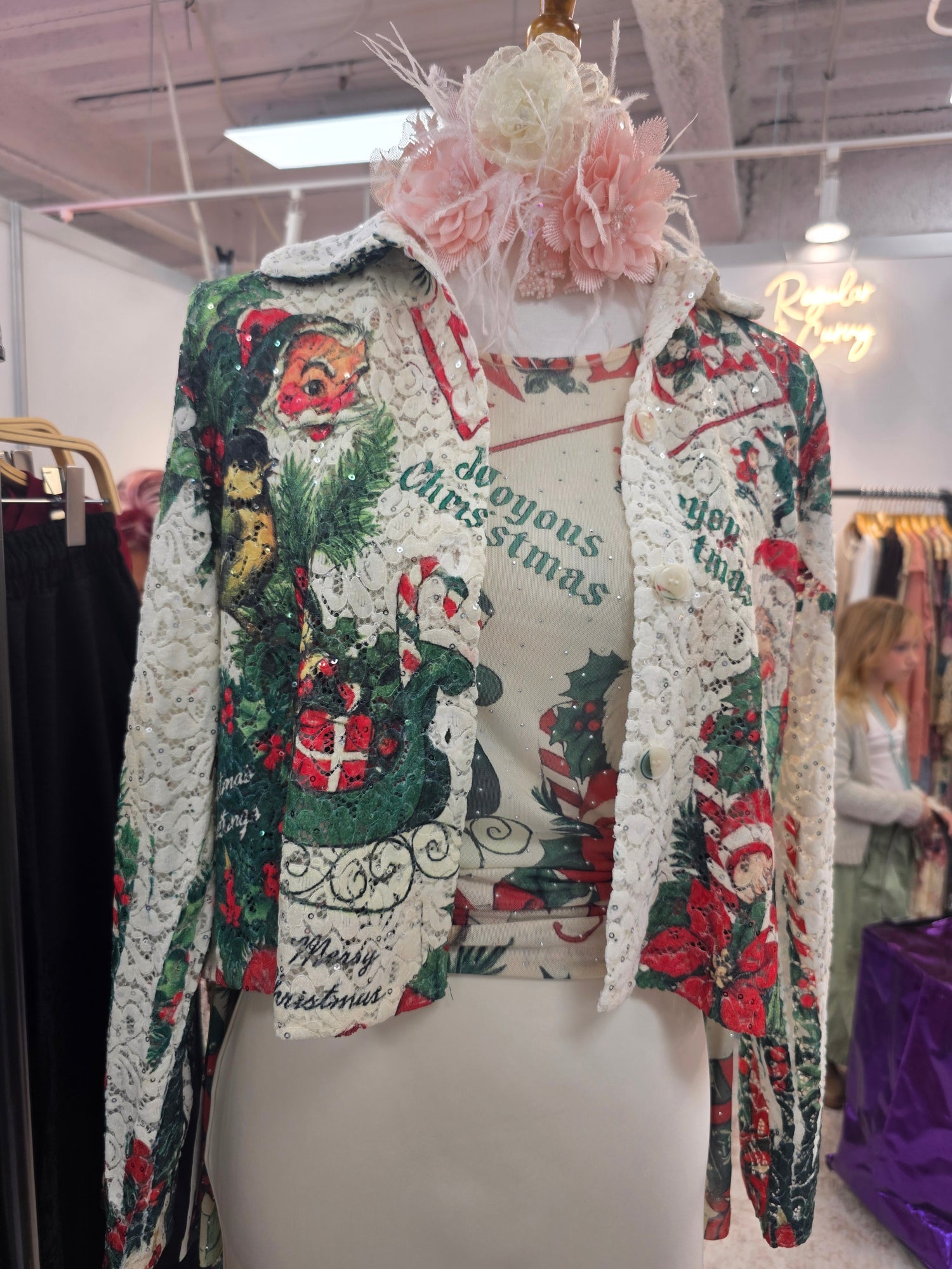 Santa Lace and Bling Jacket