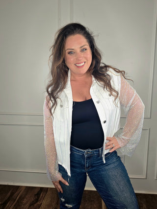 Jacket Sequin Denim Jacket