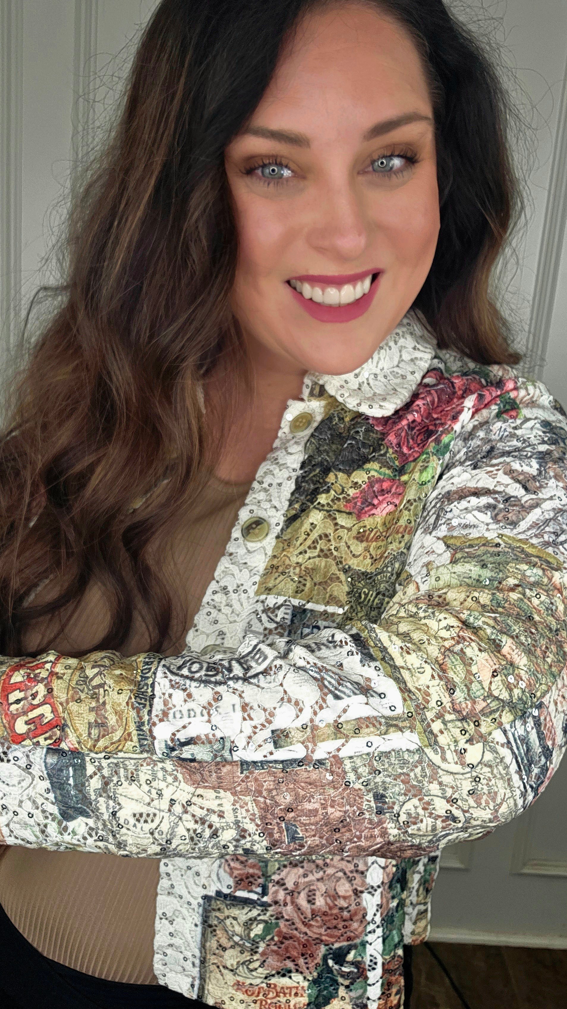 Lace Rodeo Jacket with Bling
