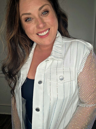Jacket Sequin Denim Jacket