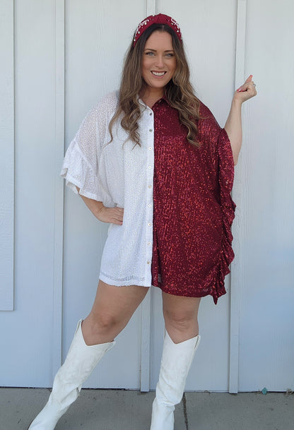 Game-Changer Sequin Shirt/Dress