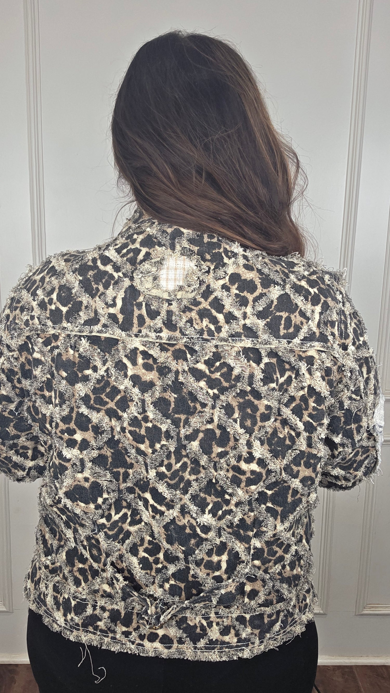 POL Lace and Leopard Jacket