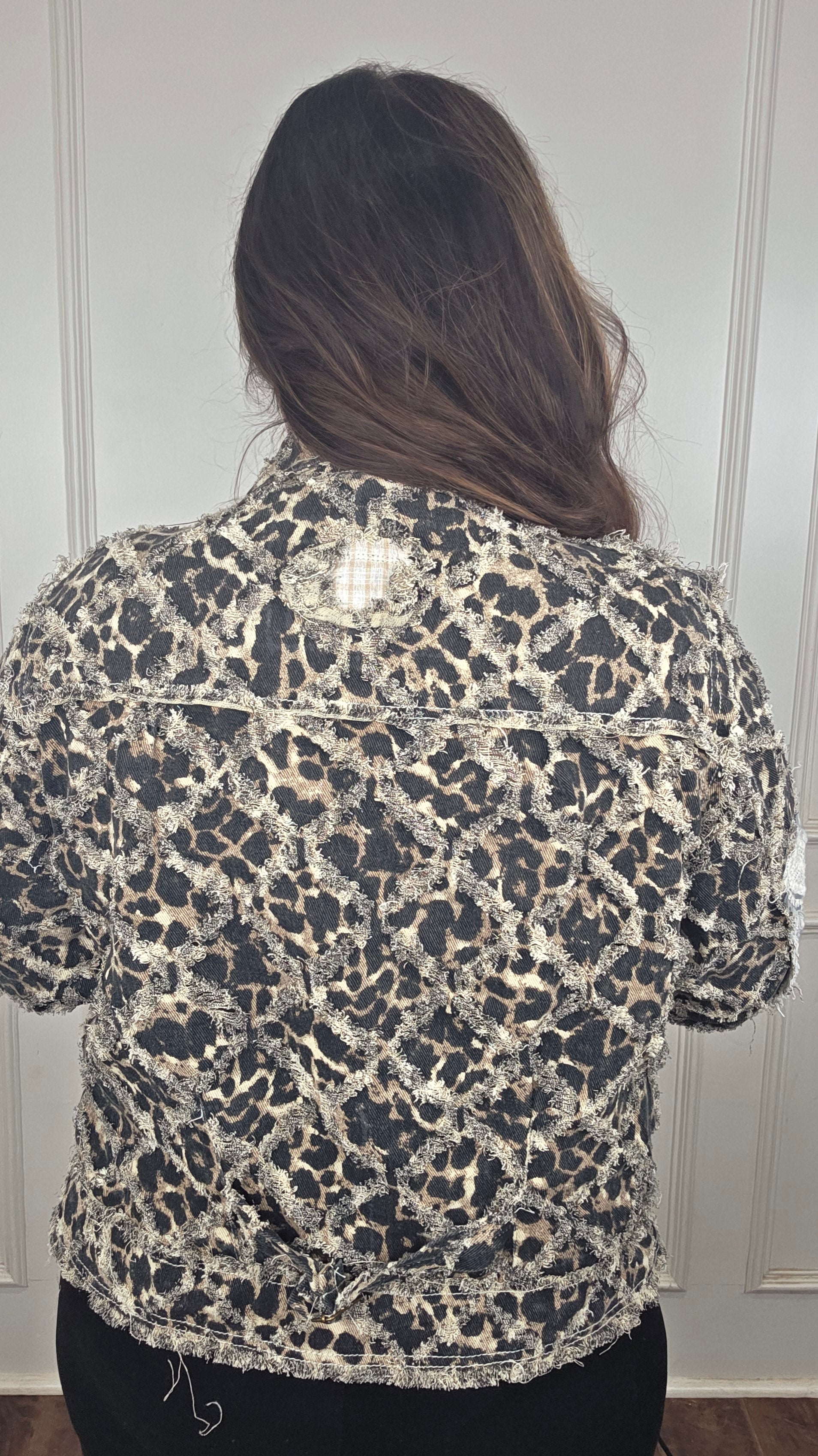 POL Lace and Leopard Jacket