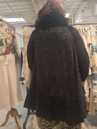 Black Faux Fur Vest