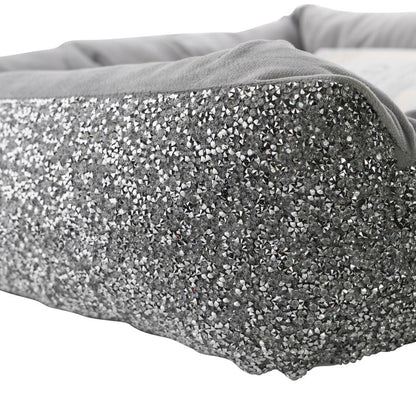 Rhinestone Square Pet Bed